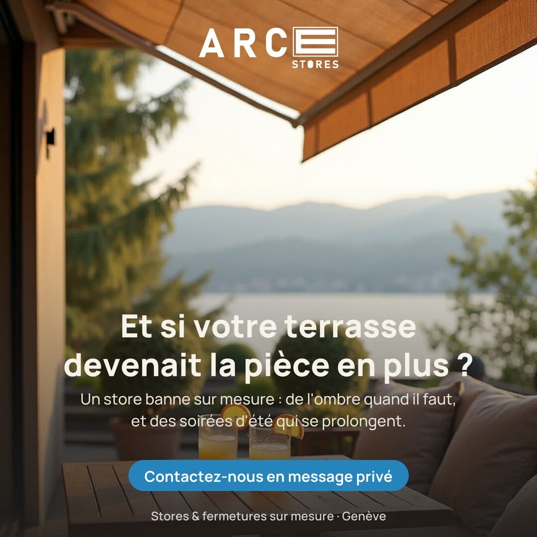 Arce Stores : What if your terrace became the extra room? A made-to-measure awning: shade when you need it, and summer evenings that last.