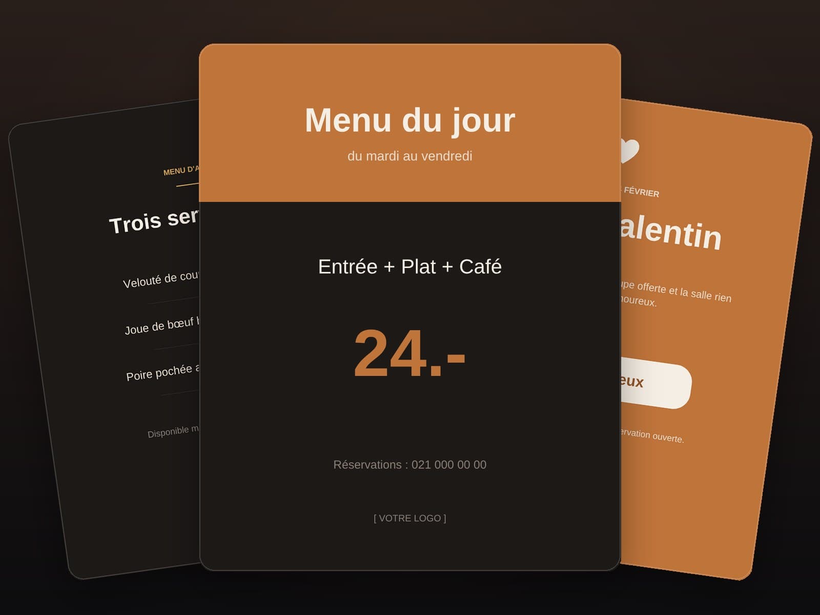 Kit 30 posts par métier · Restaurant