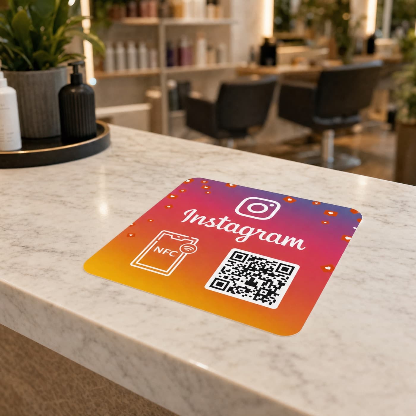 Instagram NFC plate