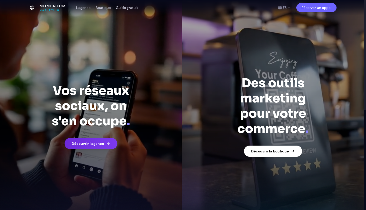 Le site momentum-marketing.ch